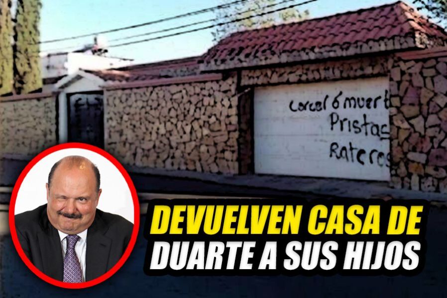 Ordena Juez Federal devolver casa de César Duarte a sus hijos